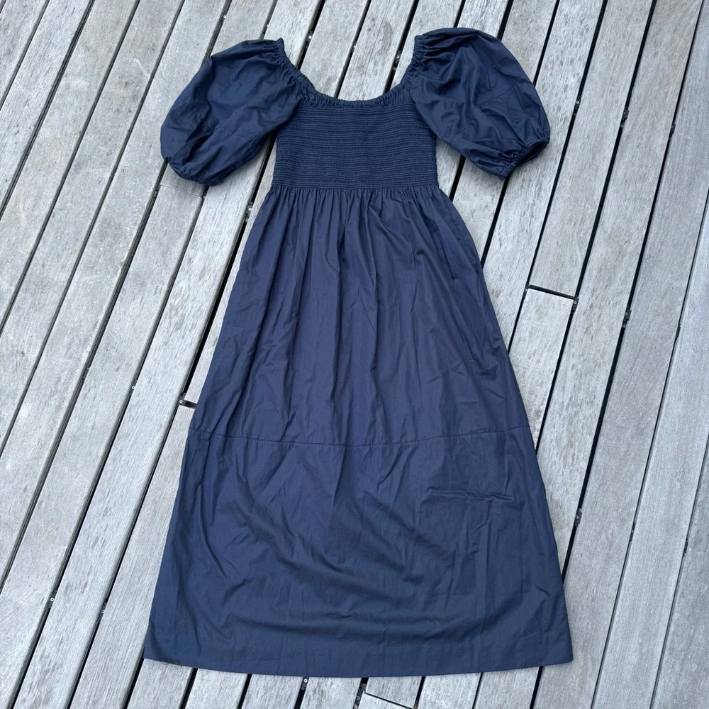La Ligne Daisy Dress, Navy, Large - Picture 4 of 9